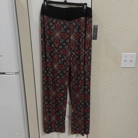 Ashley Blue Pants - Ashley Blue Paisley Print Trousers